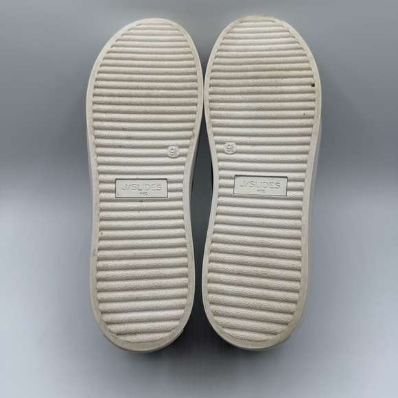 J/Slides Heidi Platform Slip On Sneakers Leather Leopard Print Women 9.5M - Picture 11 of 15